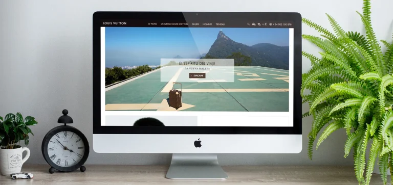 Louis Vuitton: landing y campaña digital para marca de lujo