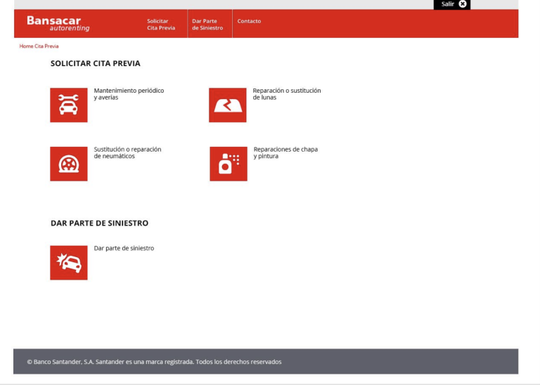 Bansacar: aplicación web para cita previa y gestión de siniestros